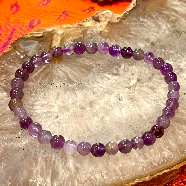 Amethyst 4mm Stackable Stretch Bracelet