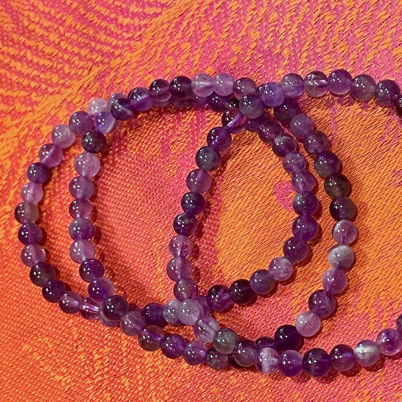 Amethyst 4mm Stackable Stretch Bracelet