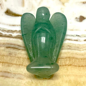 Green Aventurine Angel Carving 1.5 Inch