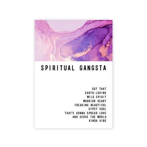 You’re my Favorite Spiritual Gangsta greeting card by Warm Human