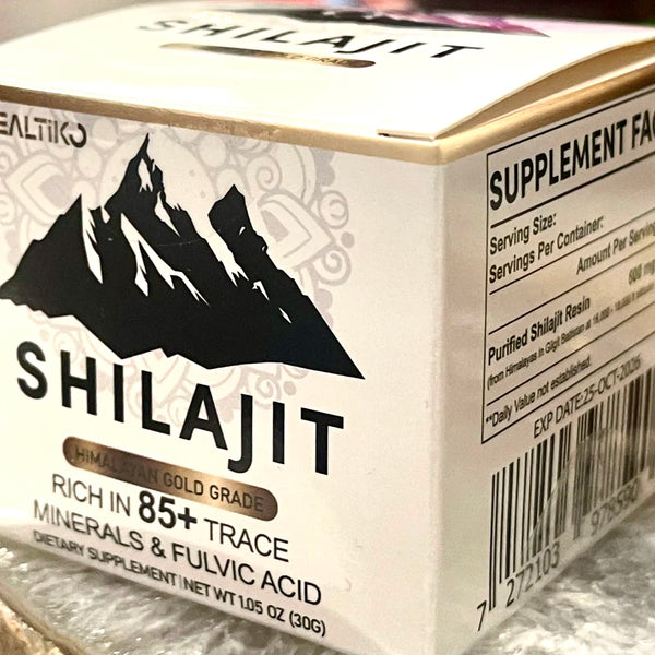 Shiljit Himalayan Gold Grade 85+ Trace Minerals Natural Resin 600 mg