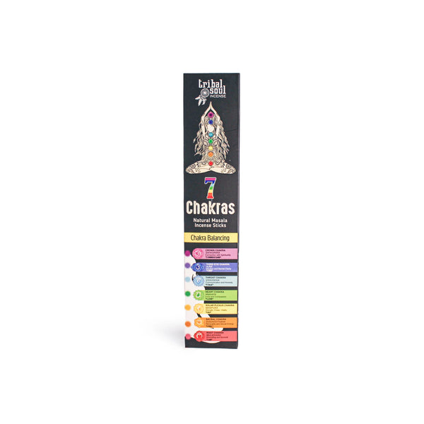 7 Chakras Tribal Soul Incense Sticks with Chakra Card 15gm