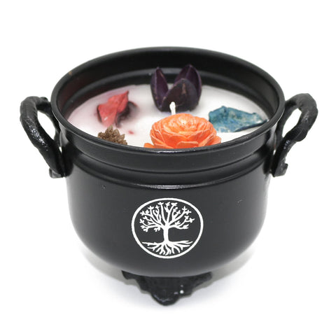 Tree of Life Cauldron White Sage Scent Soy Candle