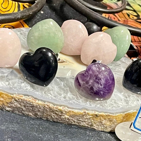 Crystal Heart Car Stone with Vent Clip | Assorted Stones