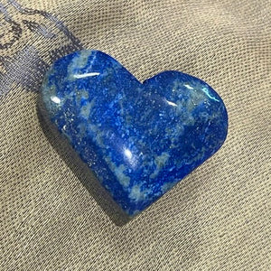 Lapis Lazuli Carved Heart