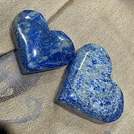 Lapis Lazuli Carved Heart