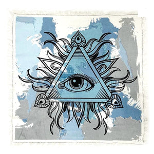 Evil Eye (All Seeing Eye) Altar Cloth Tapestry | 24 x 24 Inch