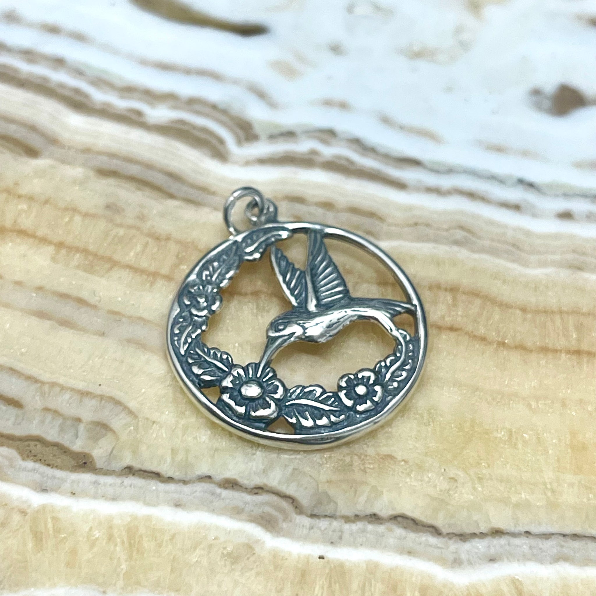 Hummingbird Sterling Silver Pendant