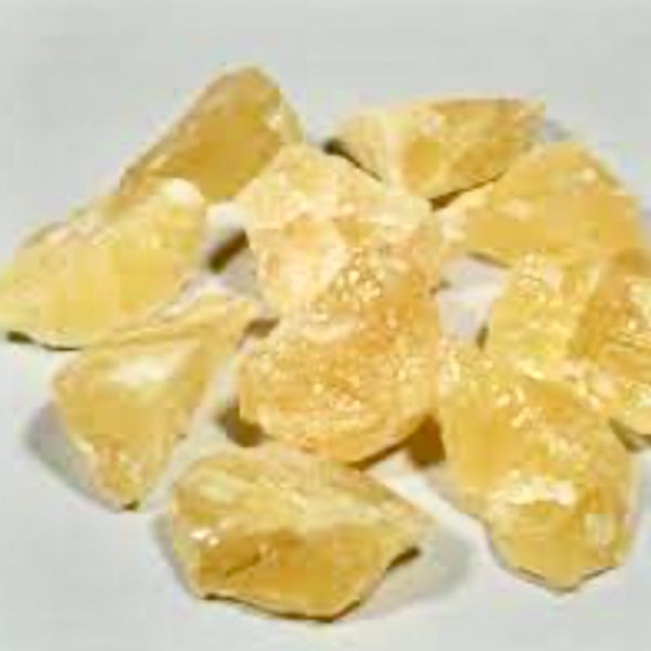 Yellow Calcite Freeform Rough Pocket Stone