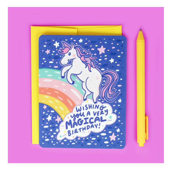 Magical Birthday Unicorn Greeting Card