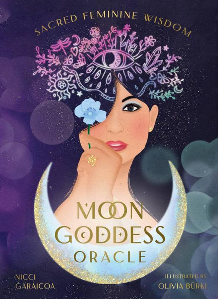 Moon Goddess Oracle Deck By Nicci Garaicoa and Illustrated by Olivia Bürki