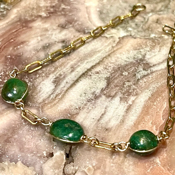 Bella Horizon Gemstone 14k Gold Fill Bracelet