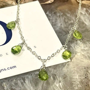 Easy Rider Peridot Sterling Silver Necklace