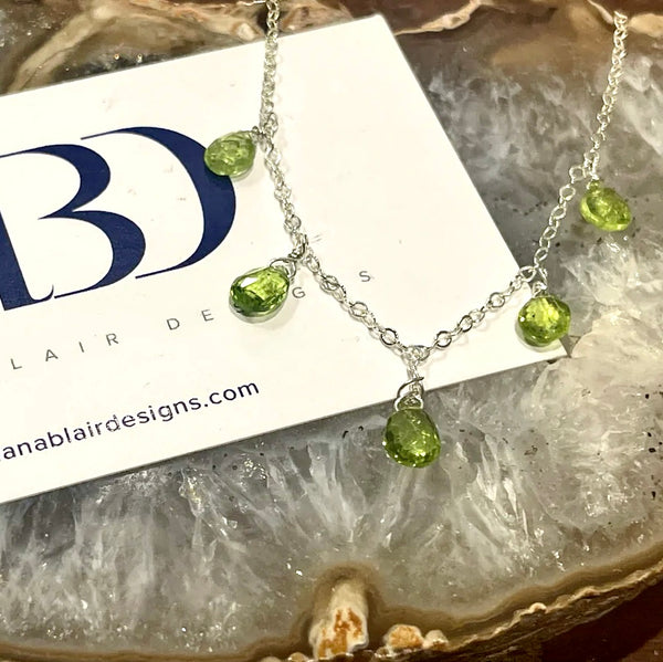 Easy Rider Peridot Sterling Silver Necklace