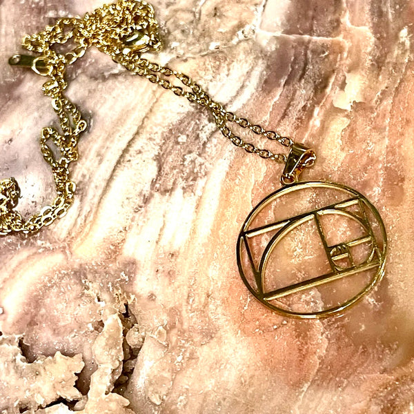 Fibonacci Pendant Necklace | 18 inch