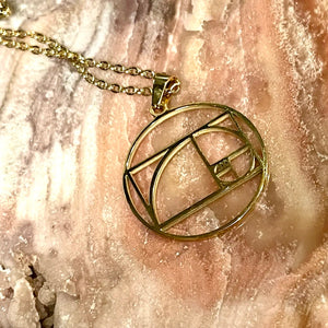 Fibonacci Pendant Necklace | 18 inch