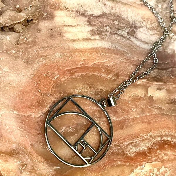 Fibonacci Pendant Necklace | 18 inch