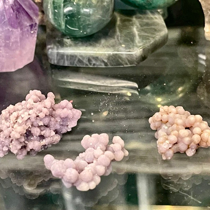 Grape Agate Mini Orb Clusters