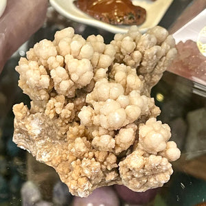 Aragonite and Calcite Natural Botryoidal Cluster from Morocco | 3.5 inch