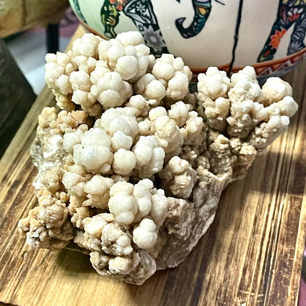 Aragonite and Calcite Natural Botryoidal Cluster from Morocco | 3.5 inch