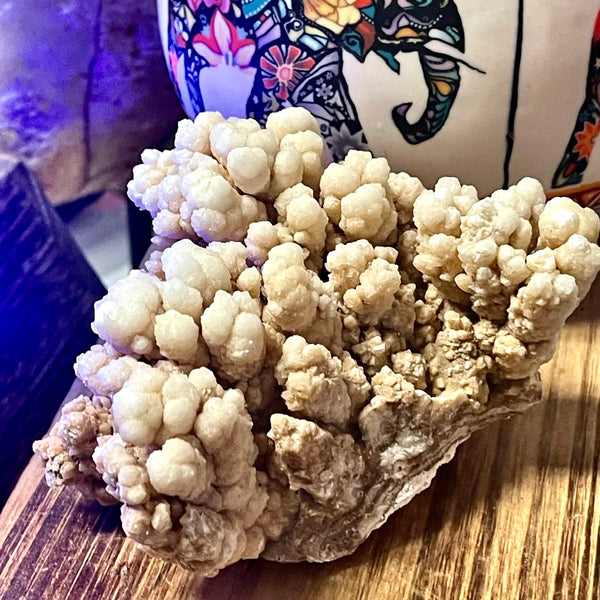 Aragonite and Calcite Natural Botryoidal Cluster from Morocco | 3.5 inch