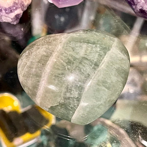 Rainbow Fluorite Carved Heart