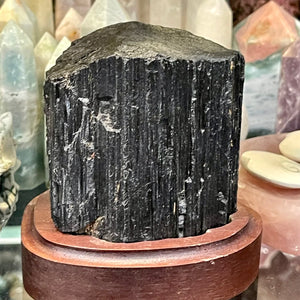 Black Tourmaline Mounted Beryl