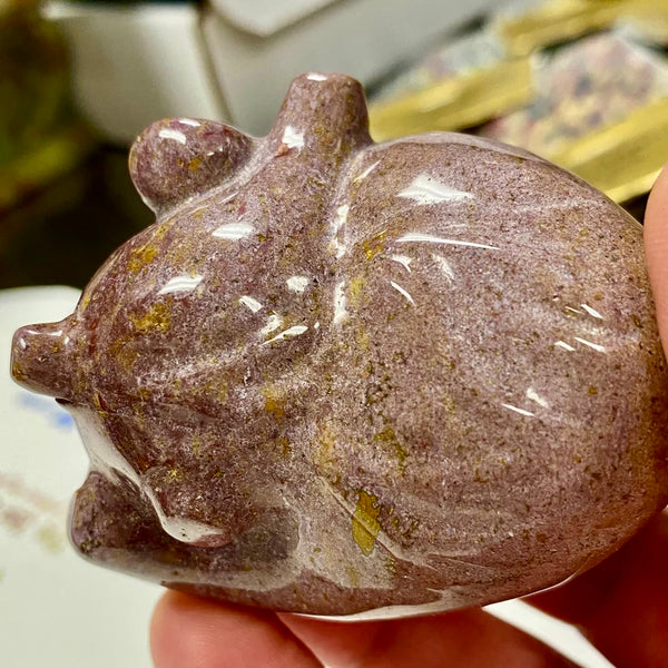 Anatomical Heart Carving | 3 inch | Assorted Gemstones