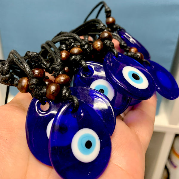 Evil Eye Adjustable Cord Necklace