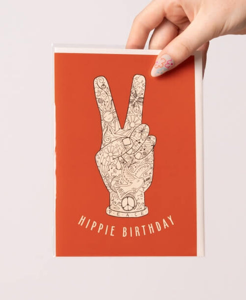 Hippie Birthday Greeting Card