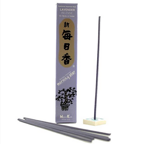 Morning Star Nippon Kodo Lavender Incense 50 Sticks For Altar & For The Home