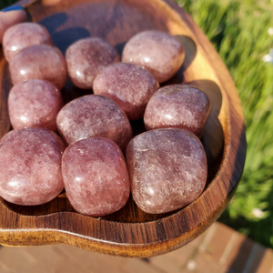 Tanzanian Strawberry Quartz Pocket Stones