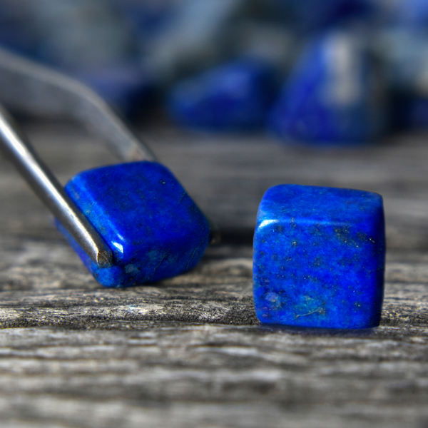 Lapis Lazuli Cube Pocket Stone