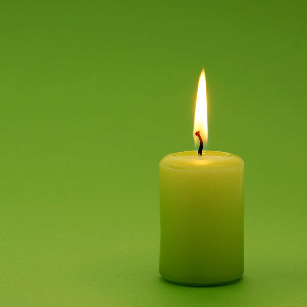 Pillar Style Carving Candles | Green