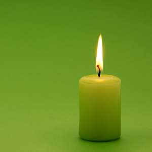 Pillar Style Carving Candles | Green