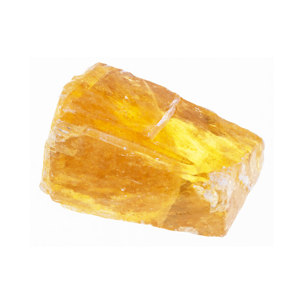 Yellow Calcite Freeform Rough Pocket Stone