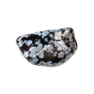 Snowflake Obsidian small tumbled stone