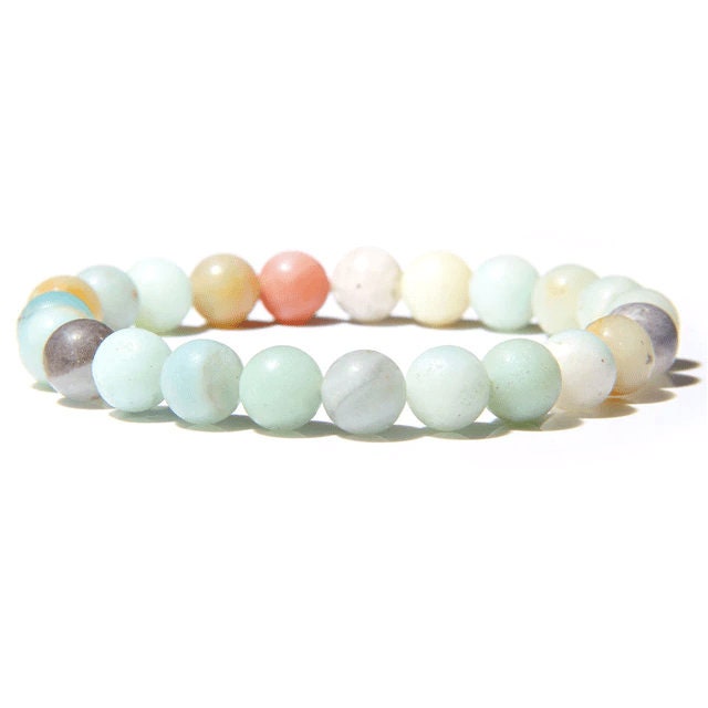 Amazonite Crystal Handmade Bead Bracelet