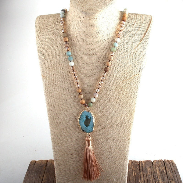 Amazonite & Jasper Stress Relief Necklace