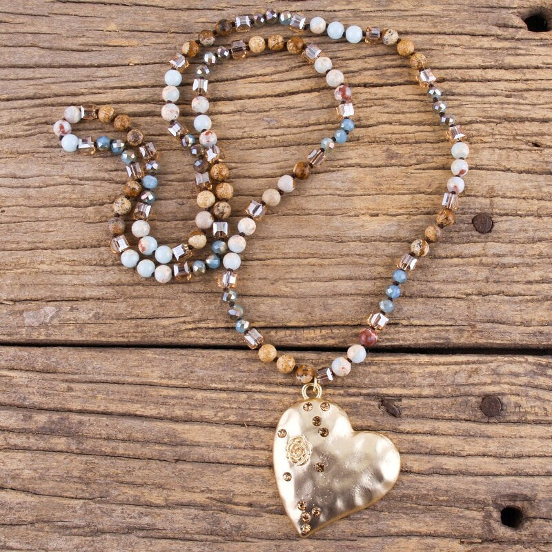 Amazonite & Jasper Harmony Friendship Necklace