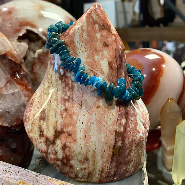 Apatite Chip Style Stackable Bracelet