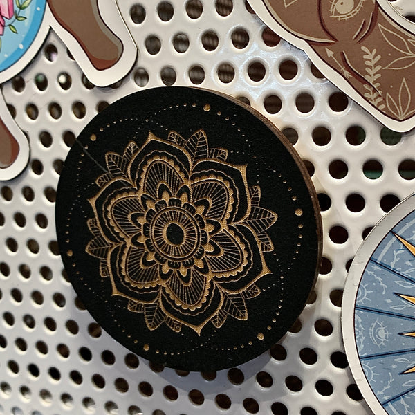 Mandala 15 Magnet by Zen and Meow