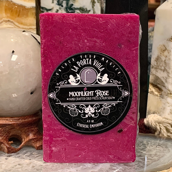 Rose Scrub Cold Process Soap Bar 4.8 Ounce