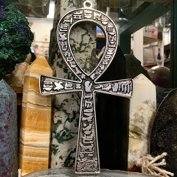 Ankh Silver Finish 8”