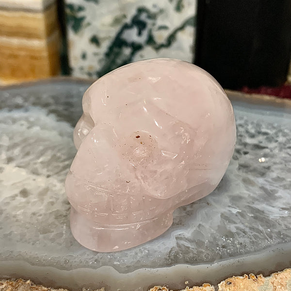 Rose Quartz Skull 1.5 Inch