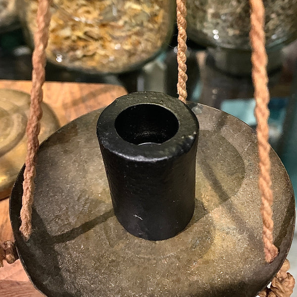 Cast Iron Chime Candle Holder