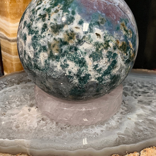 Rose Quartz Sphere Stand