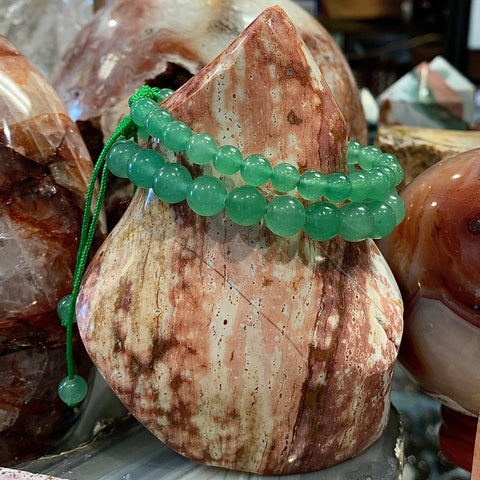 Green Aventurine Macrame Closure Bracelet