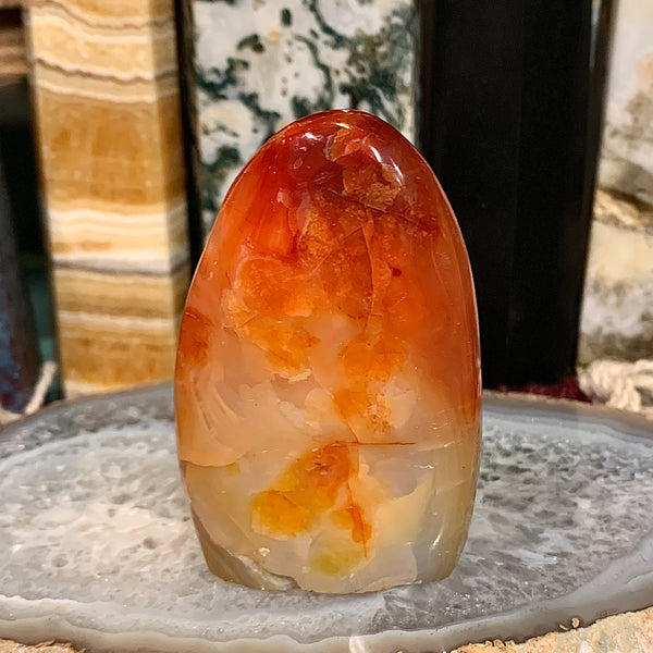 Carnelian Cut Base Polish Freeform