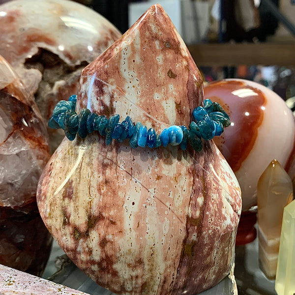 Apatite Chip Style Stackable Bracelet